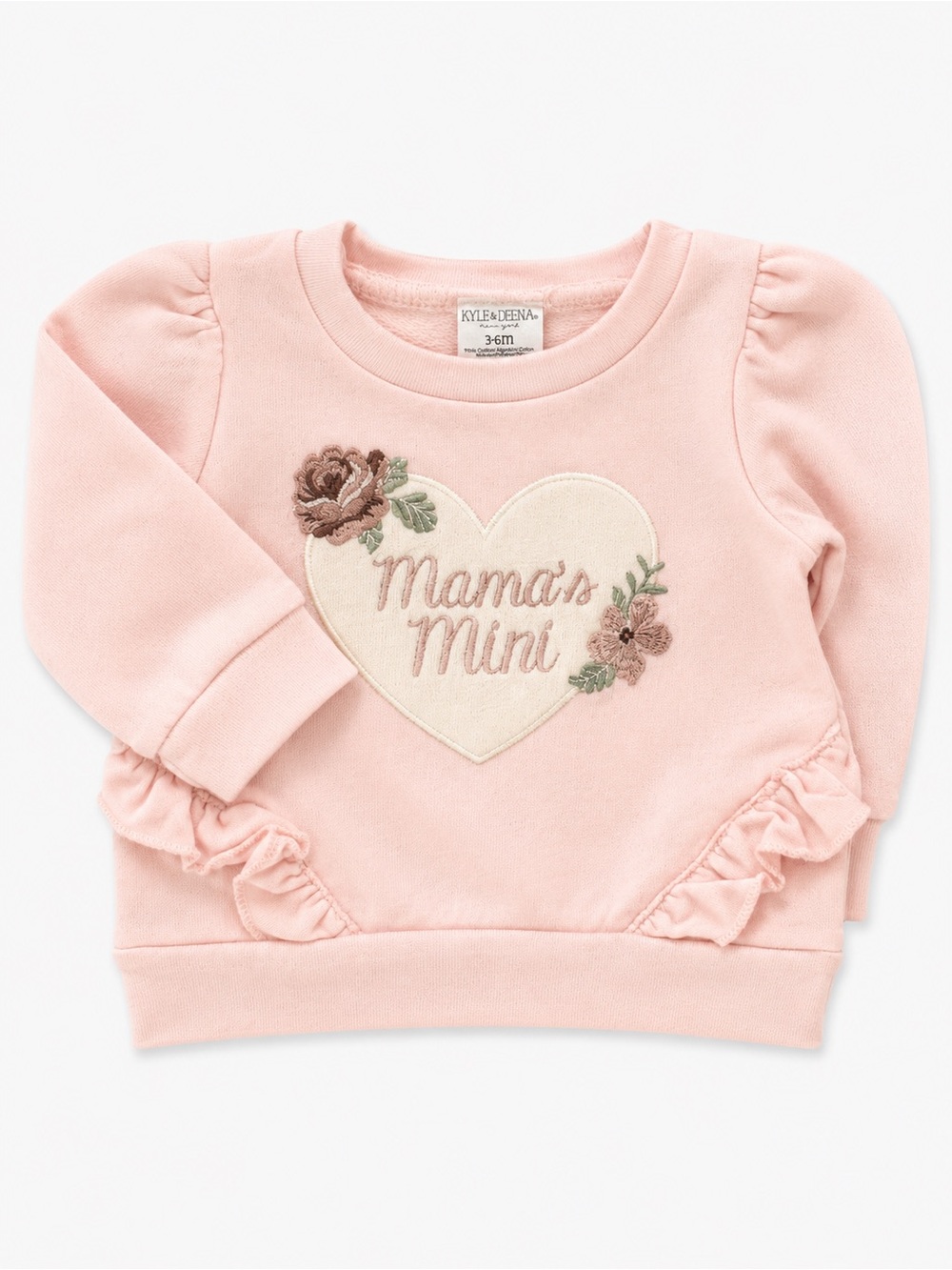 Kyle & Deena Girls' Pink 'Mama's Mini' Heart Sweatshirt